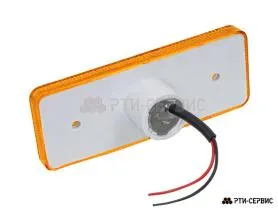 Фонарь габаритный 4-ех диодный LED (жёлтый) - фото 2