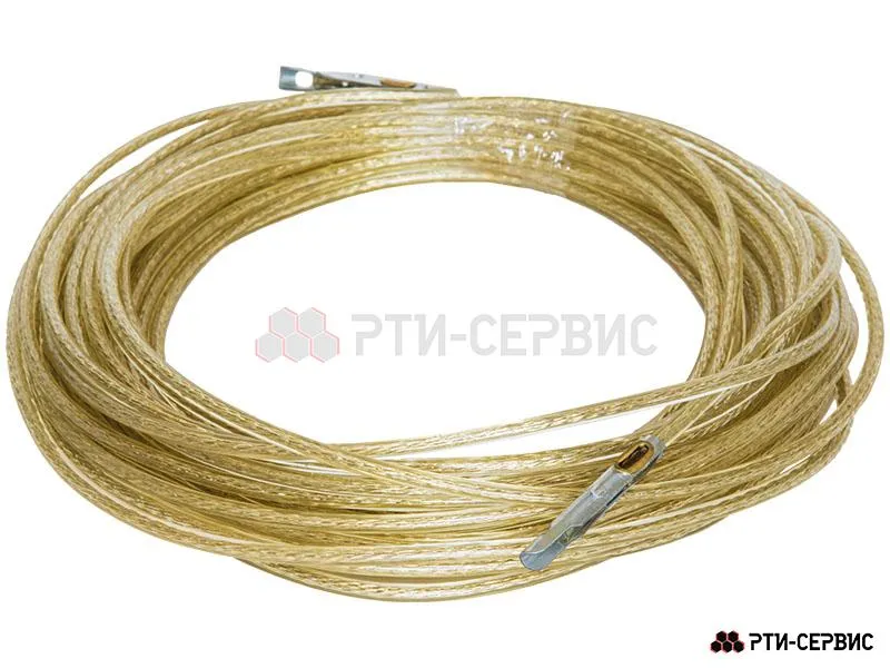 Трос TIR стальной пломбировочный в оплётке ПВХ с наконечниками, 46 м