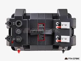 Бокс для аккумулятора с разъёмами 12V (прикуриватель), 2 USB (4.8A), 2шт Андерсона + вольтметр 12В - фото 1