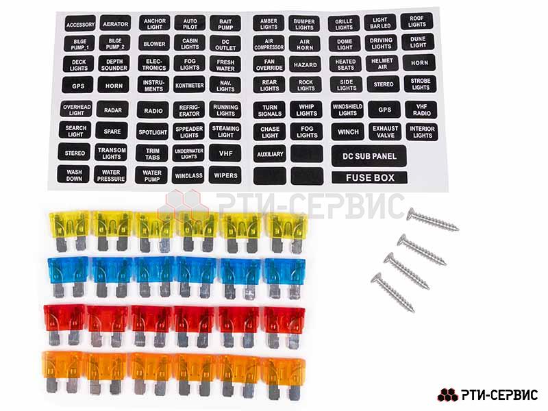 Блок предохранителей 12 позиционный с LED индикатором   - фото 2