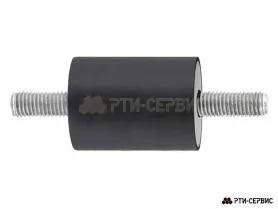 Резинометаллический буфер (аналог K0566.03004055 KIPP) D-30, H-40 с 2х сторонней наружной резьбой M8 - фото 1