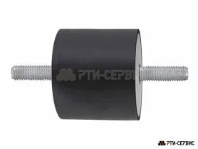 Резинометаллический буфер (аналог K0566.05004055 KIPP) D-50, H-40 с 2х сторон. наружной резьбой M10 - фото 1